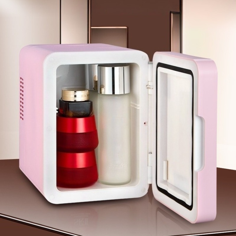 Luxury Skincare Minis - ตู้เย็นเครื่องสำอางพกพาขนาดเล็ก รุ่นใหม่ปี 2026 อัพเกรดแล้ว พร้อมกระจกเงา เงียบสงบ